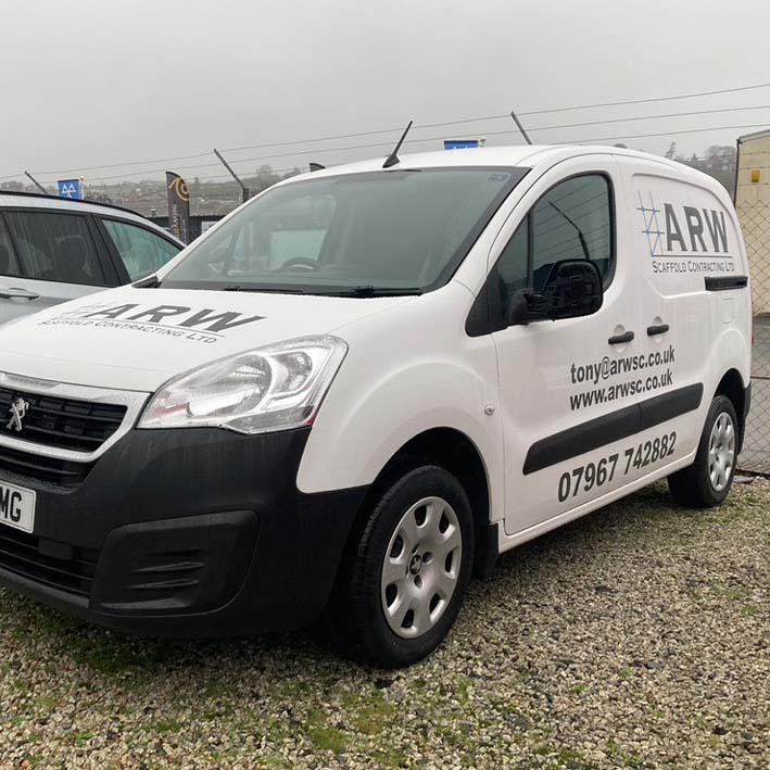 Van branding fleet vehicle graphics in Truro