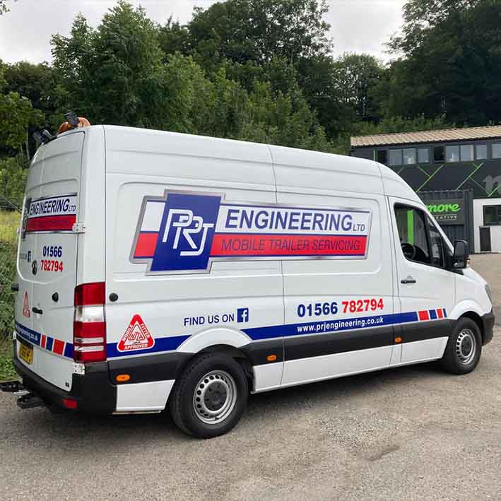 Van Graphics for PRJ Engineering Ifor Williams Trailor Specialist